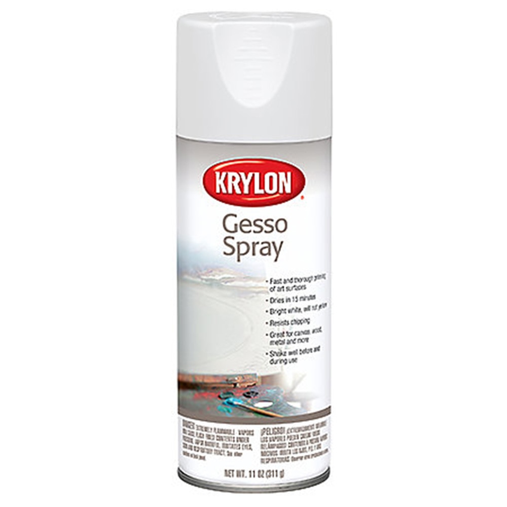 Paint Medium, Art & School, Krylon, Gesso White Spray, 11 ounce, 3108